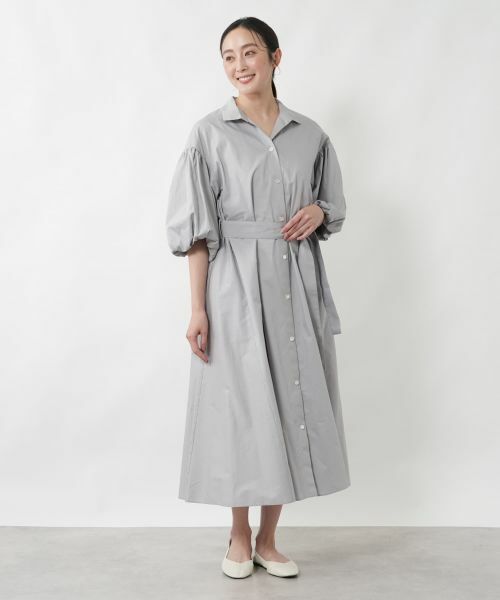 NEMIKA / ネミカ ドレス | バルーンスリーブシャツワンピース【NEMIKA】 | 詳細4