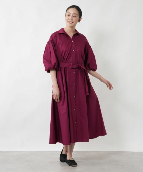 NEMIKA / ネミカ ドレス | バルーンスリーブシャツワンピース【NEMIKA】 | 詳細7