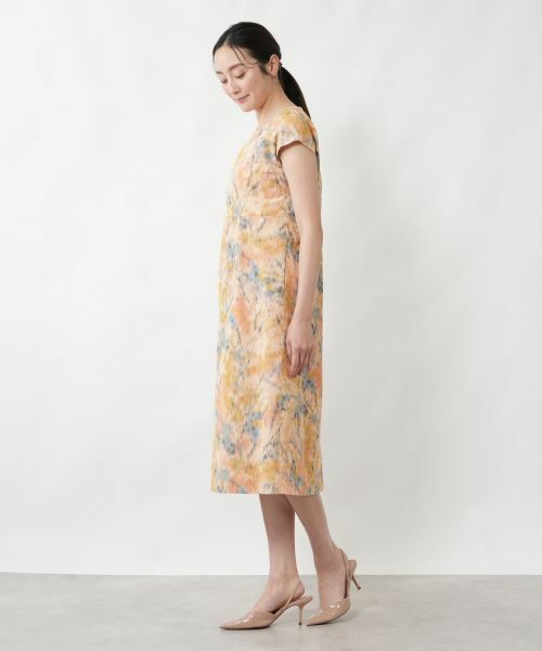 NEMIKA / ネミカ ドレス | 花柄フレンチスリーブワンピース【NEMIKA】 | 詳細2