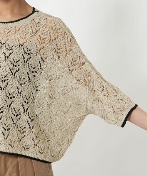 NEMIKA / ネミカ ニット・セーター | 透かし編み2WAYドルマンニット【NEMIKA】 | 詳細11
