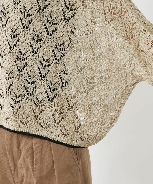 NEMIKA / ネミカ ニット・セーター | 透かし編み2WAYドルマンニット【NEMIKA】 | 詳細12
