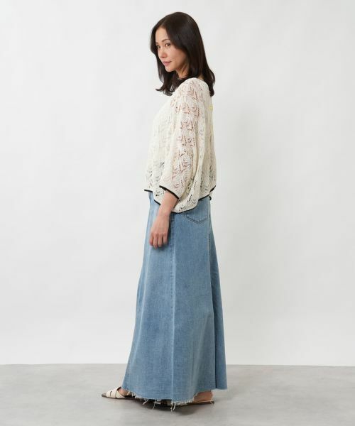 NEMIKA / ネミカ ニット・セーター | 透かし編み2WAYドルマンニット【NEMIKA】 | 詳細15