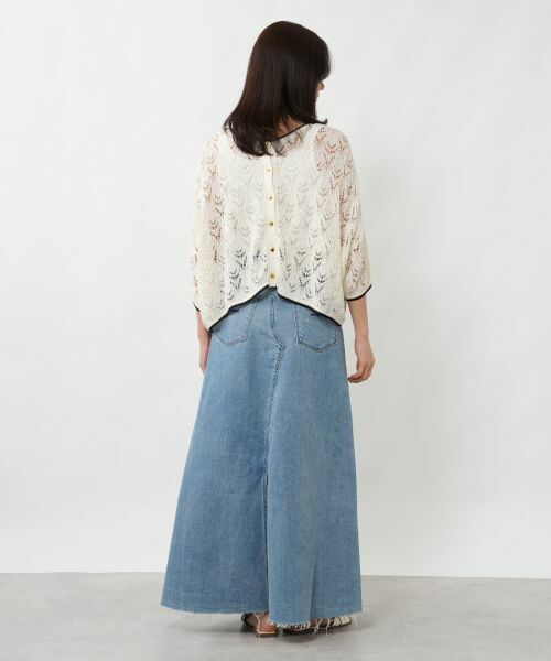 NEMIKA / ネミカ ニット・セーター | 透かし編み2WAYドルマンニット【NEMIKA】 | 詳細16