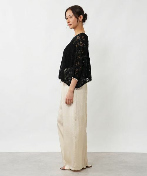 NEMIKA / ネミカ ニット・セーター | 透かし編み2WAYドルマンニット【NEMIKA】 | 詳細19