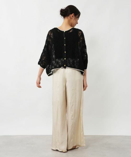 NEMIKA / ネミカ ニット・セーター | 透かし編み2WAYドルマンニット【NEMIKA】 | 詳細20