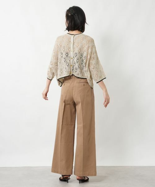 NEMIKA / ネミカ ニット・セーター | 透かし編み2WAYドルマンニット【NEMIKA】 | 詳細3