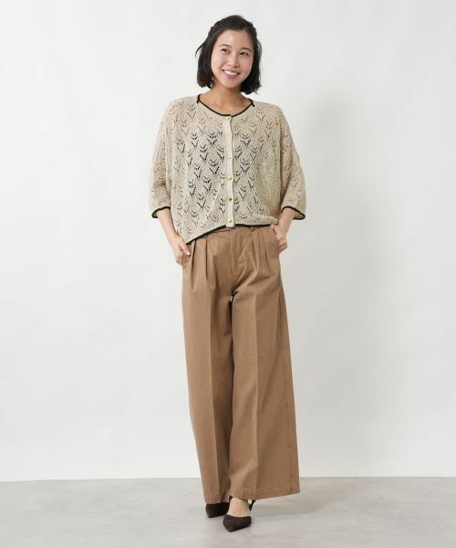 NEMIKA / ネミカ ニット・セーター | 透かし編み2WAYドルマンニット【NEMIKA】 | 詳細4