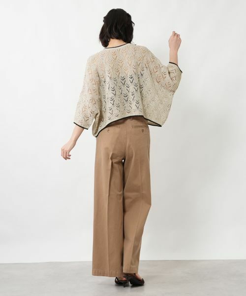 NEMIKA / ネミカ ニット・セーター | 透かし編み2WAYドルマンニット【NEMIKA】 | 詳細5