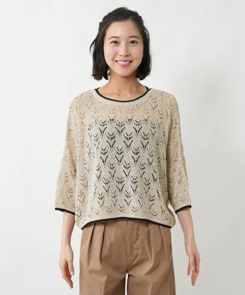 NEMIKA / ネミカ ニット・セーター | 透かし編み2WAYドルマンニット【NEMIKA】 | 詳細6