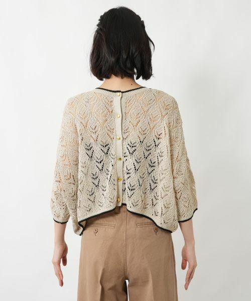 NEMIKA / ネミカ ニット・セーター | 透かし編み2WAYドルマンニット【NEMIKA】 | 詳細8