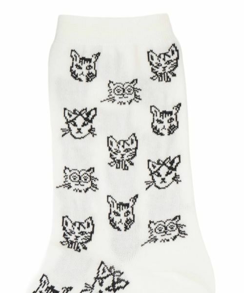 NEMIKA / ネミカ ソックス | 猫柄クルーソックス【NEMIKA】 | 詳細1