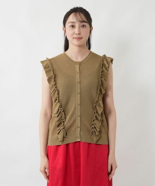NEMIKA / ネミカ テーラードジャケット | サイドフリルニットベスト【NEMIKA】 | 詳細10