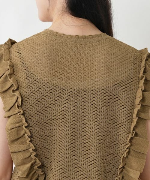 NEMIKA / ネミカ テーラードジャケット | サイドフリルニットベスト【NEMIKA】 | 詳細14
