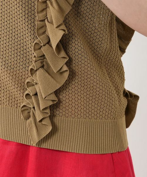 NEMIKA / ネミカ テーラードジャケット | サイドフリルニットベスト【NEMIKA】 | 詳細16