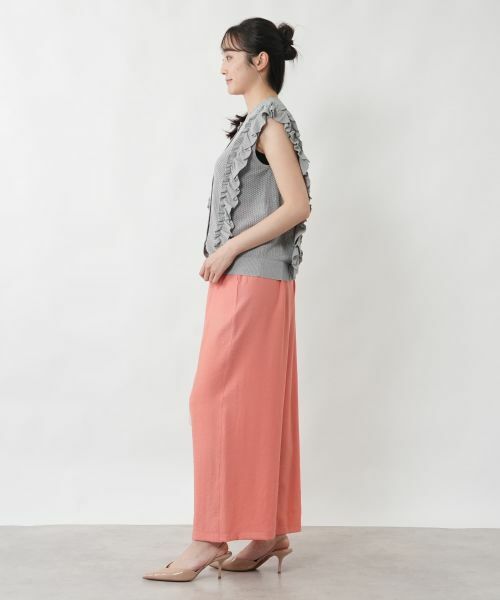 NEMIKA / ネミカ テーラードジャケット | サイドフリルニットベスト【NEMIKA】 | 詳細2