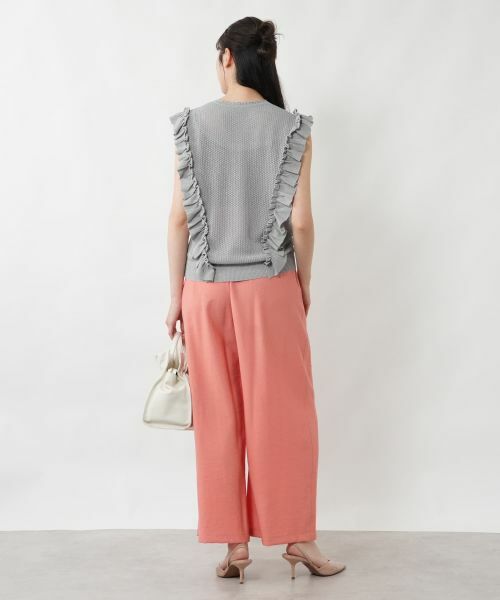 NEMIKA / ネミカ テーラードジャケット | サイドフリルニットベスト【NEMIKA】 | 詳細3