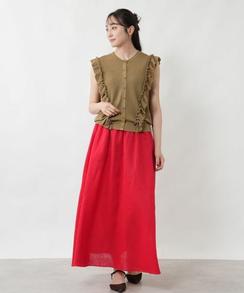 NEMIKA / ネミカ テーラードジャケット | サイドフリルニットベスト【NEMIKA】 | 詳細7