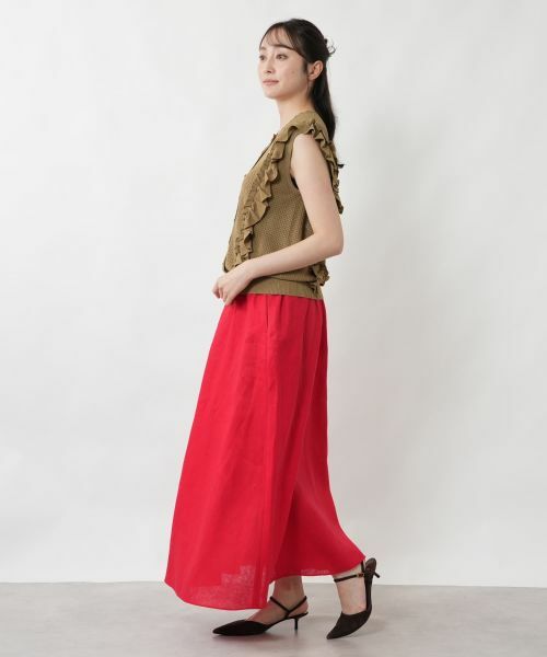 NEMIKA / ネミカ テーラードジャケット | サイドフリルニットベスト【NEMIKA】 | 詳細8