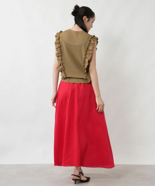 NEMIKA / ネミカ テーラードジャケット | サイドフリルニットベスト【NEMIKA】 | 詳細9