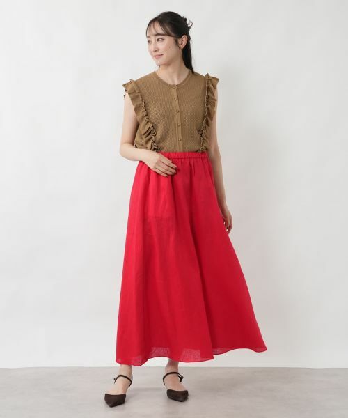 NEMIKA / ネミカ ミニ・ひざ丈スカート | ギャザーロングスカート【NEMIKA】 | 詳細1