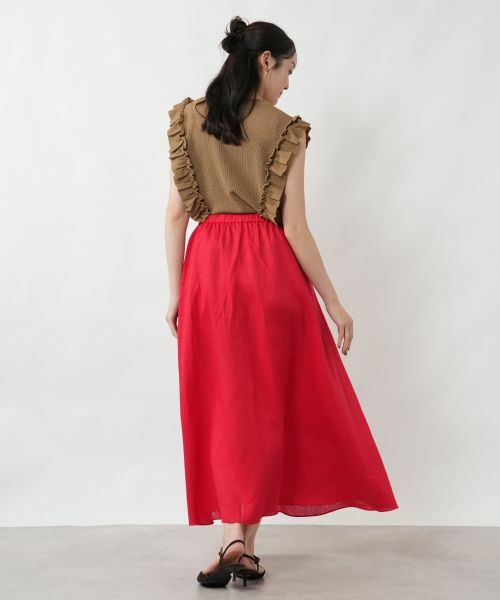 NEMIKA / ネミカ ミニ・ひざ丈スカート | ギャザーロングスカート【NEMIKA】 | 詳細3