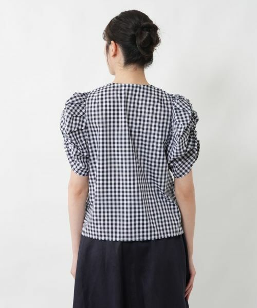 NEMIKA / ネミカ シャツ・ブラウス | チェックパフスリーブブラウス【NEMIKA】 | 詳細12