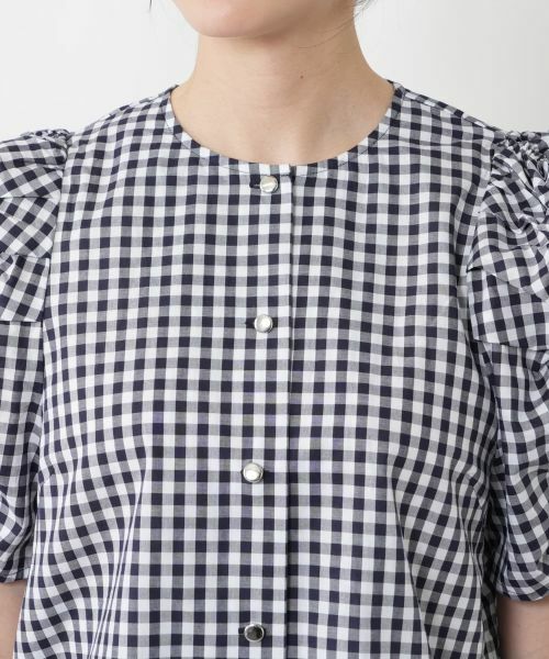 NEMIKA / ネミカ シャツ・ブラウス | チェックパフスリーブブラウス【NEMIKA】 | 詳細13