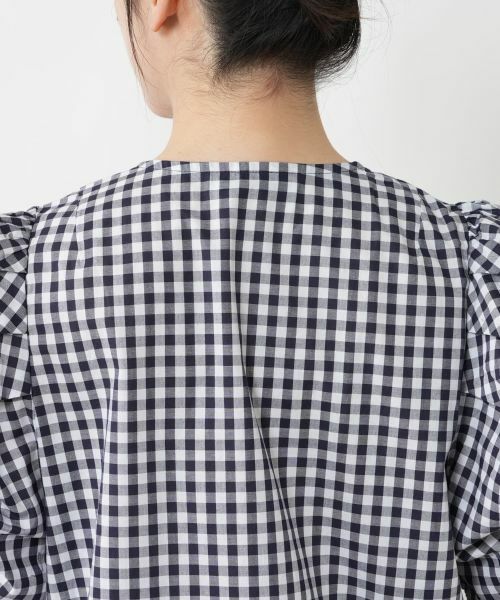 NEMIKA / ネミカ シャツ・ブラウス | チェックパフスリーブブラウス【NEMIKA】 | 詳細14