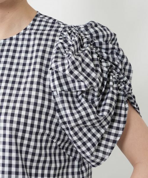 NEMIKA / ネミカ シャツ・ブラウス | チェックパフスリーブブラウス【NEMIKA】 | 詳細15
