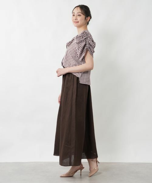 NEMIKA / ネミカ シャツ・ブラウス | チェックパフスリーブブラウス【NEMIKA】 | 詳細2