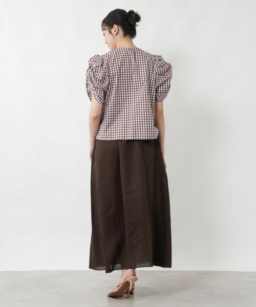 NEMIKA / ネミカ シャツ・ブラウス | チェックパフスリーブブラウス【NEMIKA】 | 詳細3