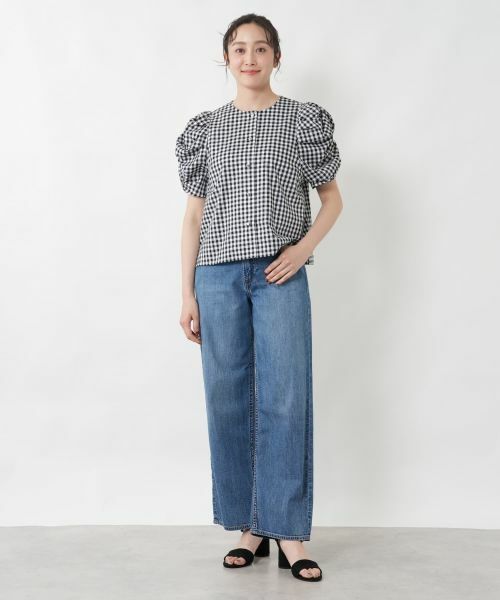 NEMIKA / ネミカ シャツ・ブラウス | チェックパフスリーブブラウス【NEMIKA】 | 詳細4