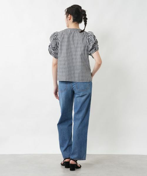 NEMIKA / ネミカ シャツ・ブラウス | チェックパフスリーブブラウス【NEMIKA】 | 詳細6