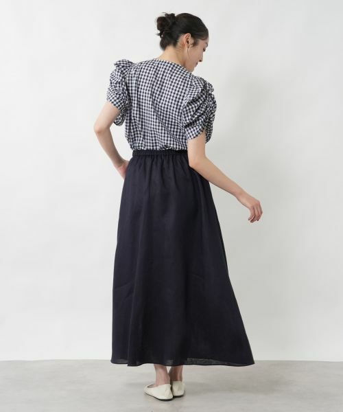 NEMIKA / ネミカ シャツ・ブラウス | チェックパフスリーブブラウス【NEMIKA】 | 詳細9