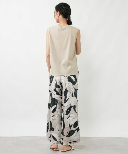 NEMIKA / ネミカ シャツ・ブラウス | 異素材切替ノースリーブブラウス【NEMIKA】 | 詳細12