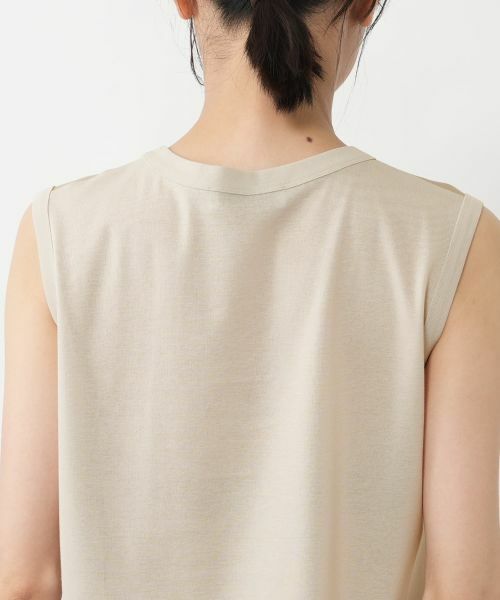 NEMIKA / ネミカ シャツ・ブラウス | 異素材切替ノースリーブブラウス【NEMIKA】 | 詳細17