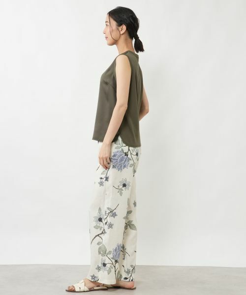 NEMIKA / ネミカ シャツ・ブラウス | 異素材切替ノースリーブブラウス【NEMIKA】 | 詳細5