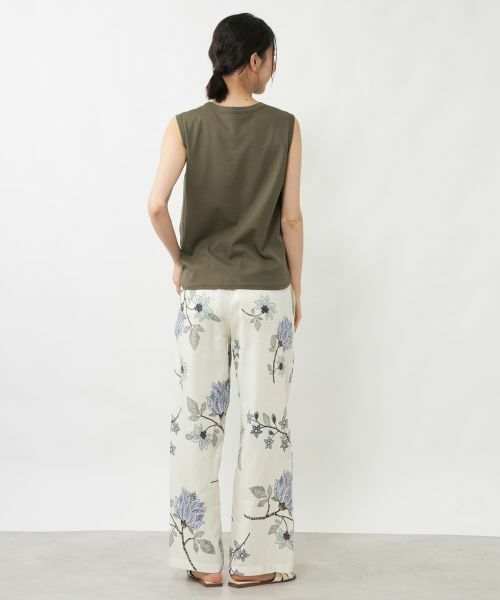 NEMIKA / ネミカ シャツ・ブラウス | 異素材切替ノースリーブブラウス【NEMIKA】 | 詳細6