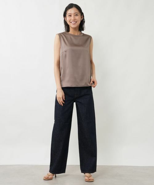 NEMIKA / ネミカ シャツ・ブラウス | 異素材切替ノースリーブブラウス【NEMIKA】 | 詳細7