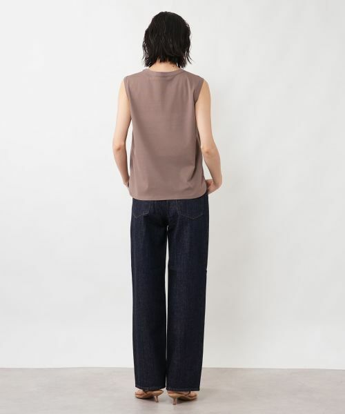 NEMIKA / ネミカ シャツ・ブラウス | 異素材切替ノースリーブブラウス【NEMIKA】 | 詳細9