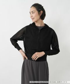 NEMIKA / ネミカ カーディガン・ボレロ | シアーニットジップアップパーカー【NEMIKA】