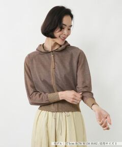 NEMIKA / ネミカ カーディガン・ボレロ | シアーニットジップアップパーカー【NEMIKA】