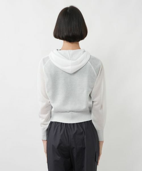 NEMIKA / ネミカ カーディガン・ボレロ | シアーニットジップアップパーカー【NEMIKA】 | 詳細12