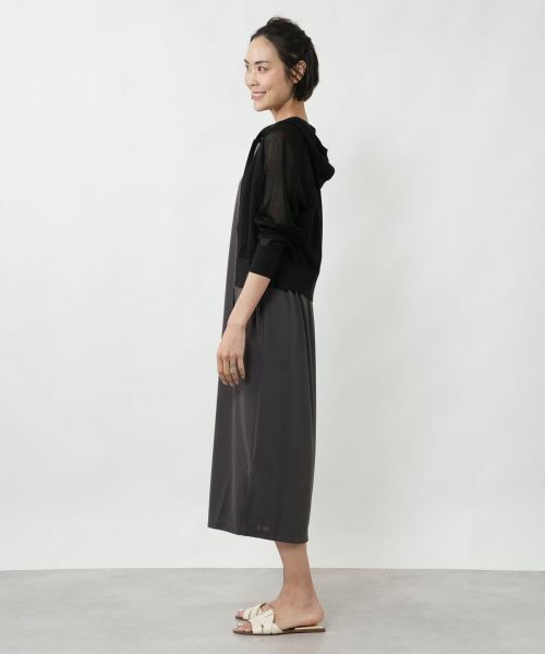 NEMIKA / ネミカ カーディガン・ボレロ | シアーニットジップアップパーカー【NEMIKA】 | 詳細2