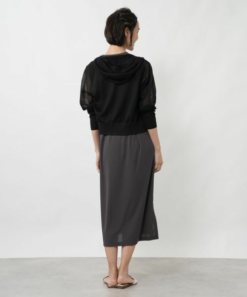 NEMIKA / ネミカ カーディガン・ボレロ | シアーニットジップアップパーカー【NEMIKA】 | 詳細3