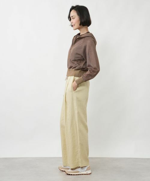 NEMIKA / ネミカ カーディガン・ボレロ | シアーニットジップアップパーカー【NEMIKA】 | 詳細5