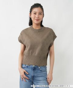 NEMIKA / ネミカ テーラードジャケット | スレッド編みニットベスト【NEMIKA】