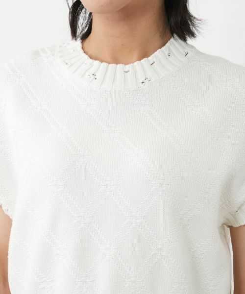 NEMIKA / ネミカ テーラードジャケット | スレッド編みニットベスト【NEMIKA】 | 詳細10
