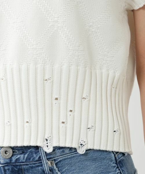NEMIKA / ネミカ テーラードジャケット | スレッド編みニットベスト【NEMIKA】 | 詳細13