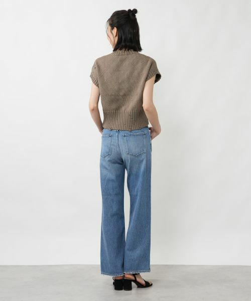 NEMIKA / ネミカ テーラードジャケット | スレッド編みニットベスト【NEMIKA】 | 詳細3